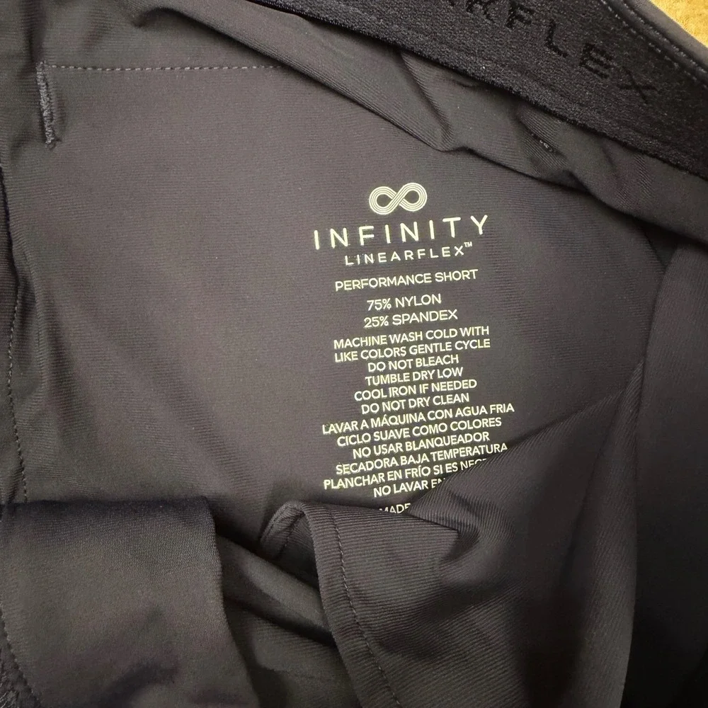Infinity Linearflex Mens Performance Golf Shorts Black Khaki Tan Size 38 2 Lot